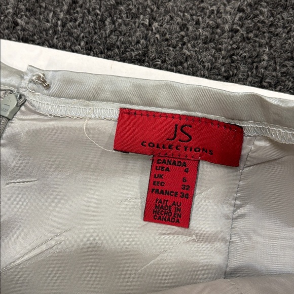 JS Collection Elegant Silver Maxi Skirt - Picture 5 of 7